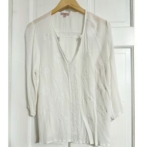 Saint Tropez West White Rayon Dress Sz XL